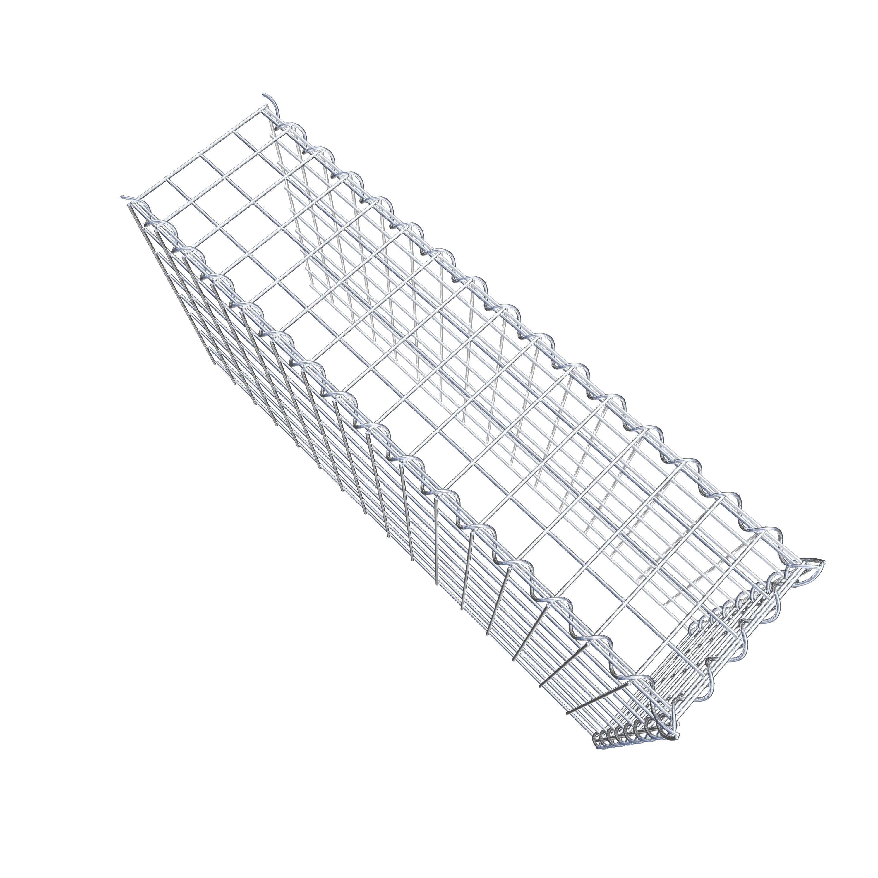 Schanskorf type 4 80 cm x 40 cm x 20 cm (L x H x D), maaswijdte 5 cm x 5 cm, spiraal