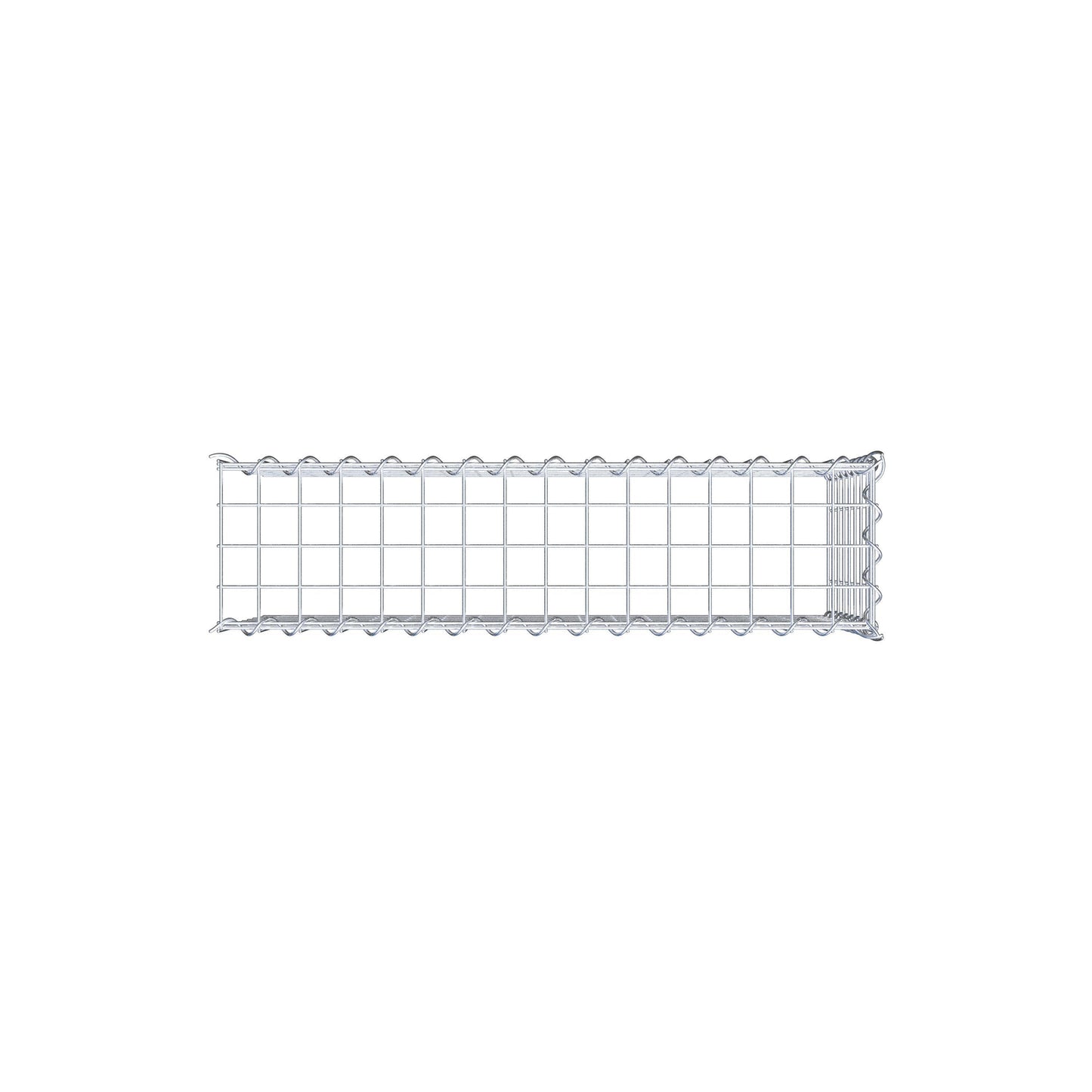 Gabion rapporté type 4 80 cm x 40 cm x 20 cm (L x H x P), mailles 5 cm x 5 cm, spirale