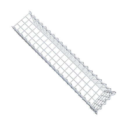 Opvokset gabion type 4 100 cm x 20 cm x 20 cm (L x H x D), maskestørrelse 5 cm x 5 cm, spiral