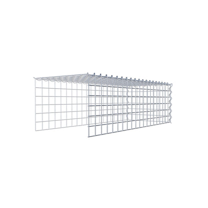 Gabion rapporté type 4 100 cm x 30 cm x 40 cm (L x H x P), mailles 5 cm x 5 cm, spirale