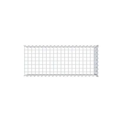 Gabion rapporté type 4 100 cm x 30 cm x 40 cm (L x H x P), mailles 5 cm x 5 cm, spirale