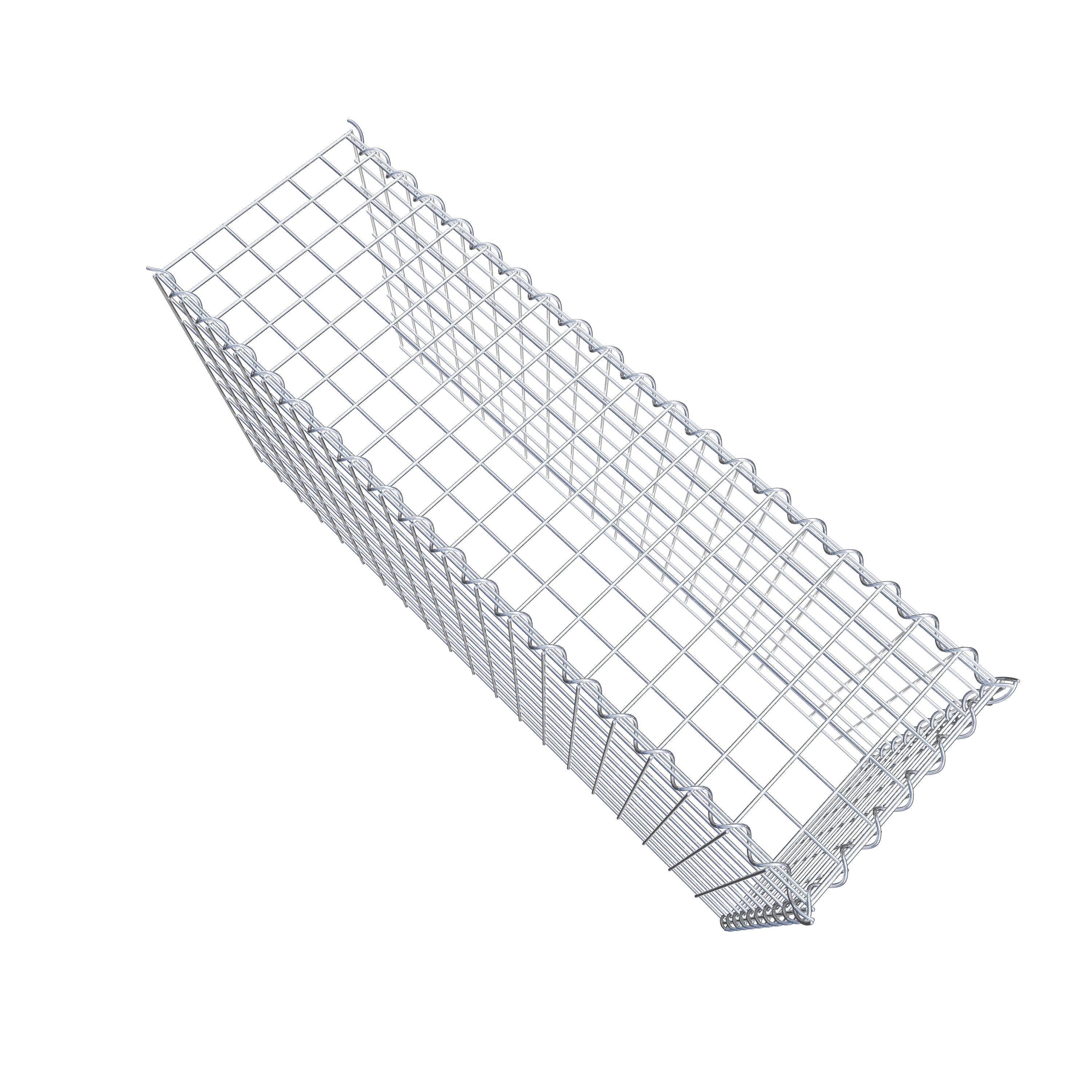 Påväxt gabion typ 4 100 cm x 50 cm x 30 cm (L x H x D), maskstorlek 5 cm x 5 cm, spiral