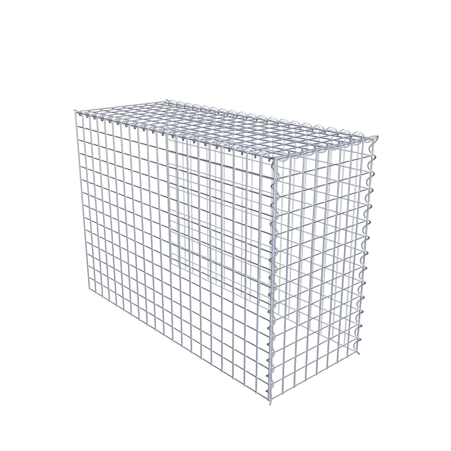 Gabion rapporté type 4 100 cm x 70 cm x 40 cm (L x H x P), mailles 5 cm x 5 cm, spirale