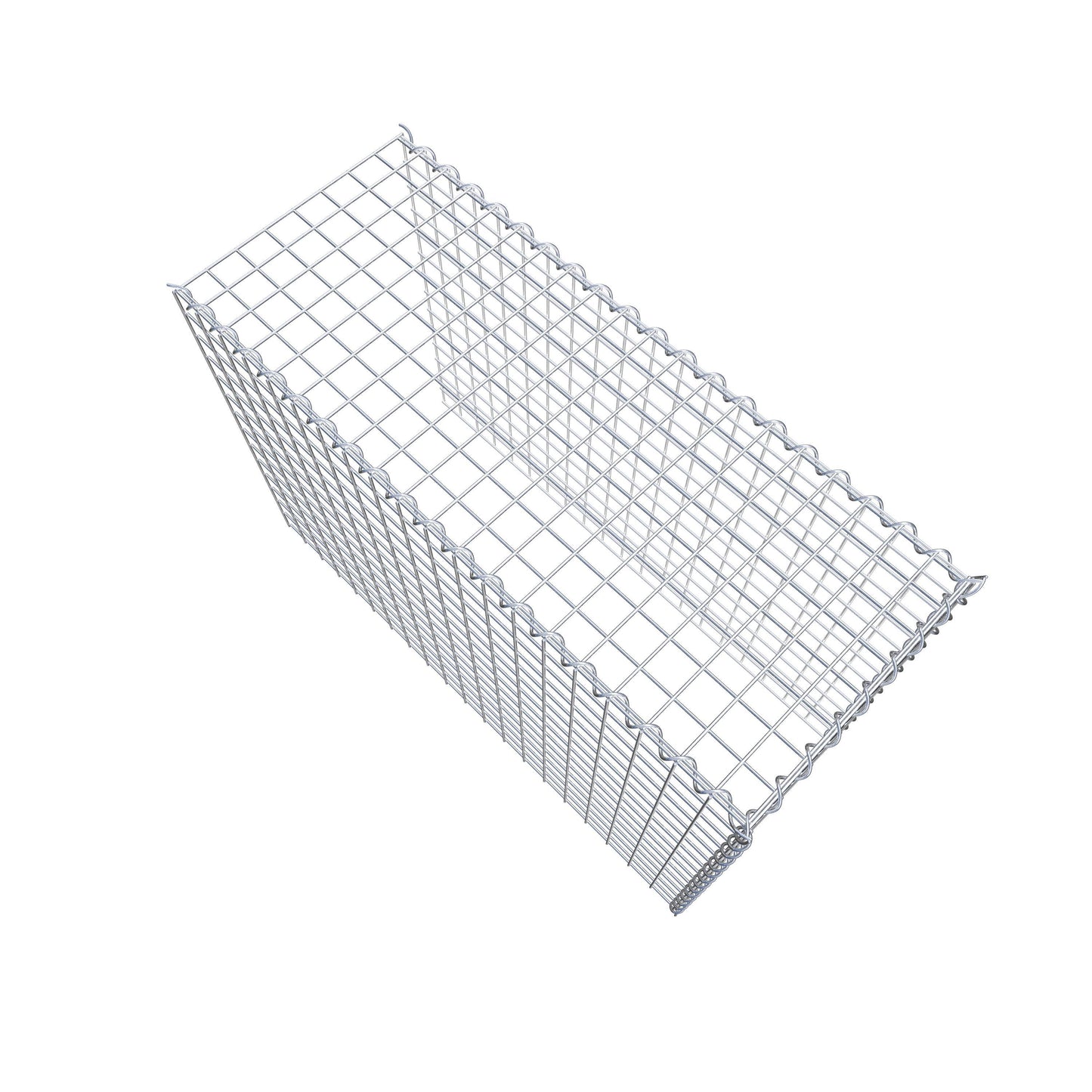 Gabion rapporté type 4 100 cm x 70 cm x 40 cm (L x H x P), mailles 5 cm x 5 cm, spirale