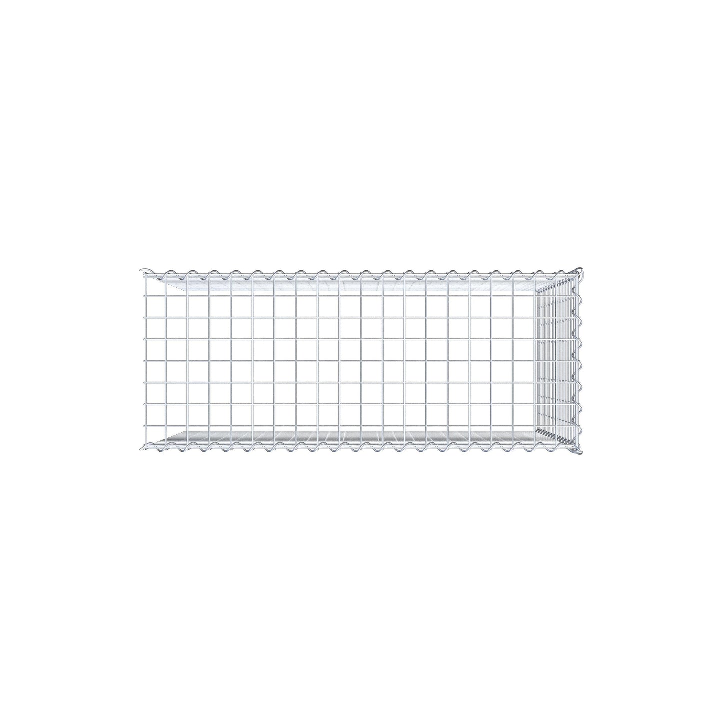 Gabion rapporté type 4 100 cm x 70 cm x 40 cm (L x H x P), mailles 5 cm x 5 cm, spirale