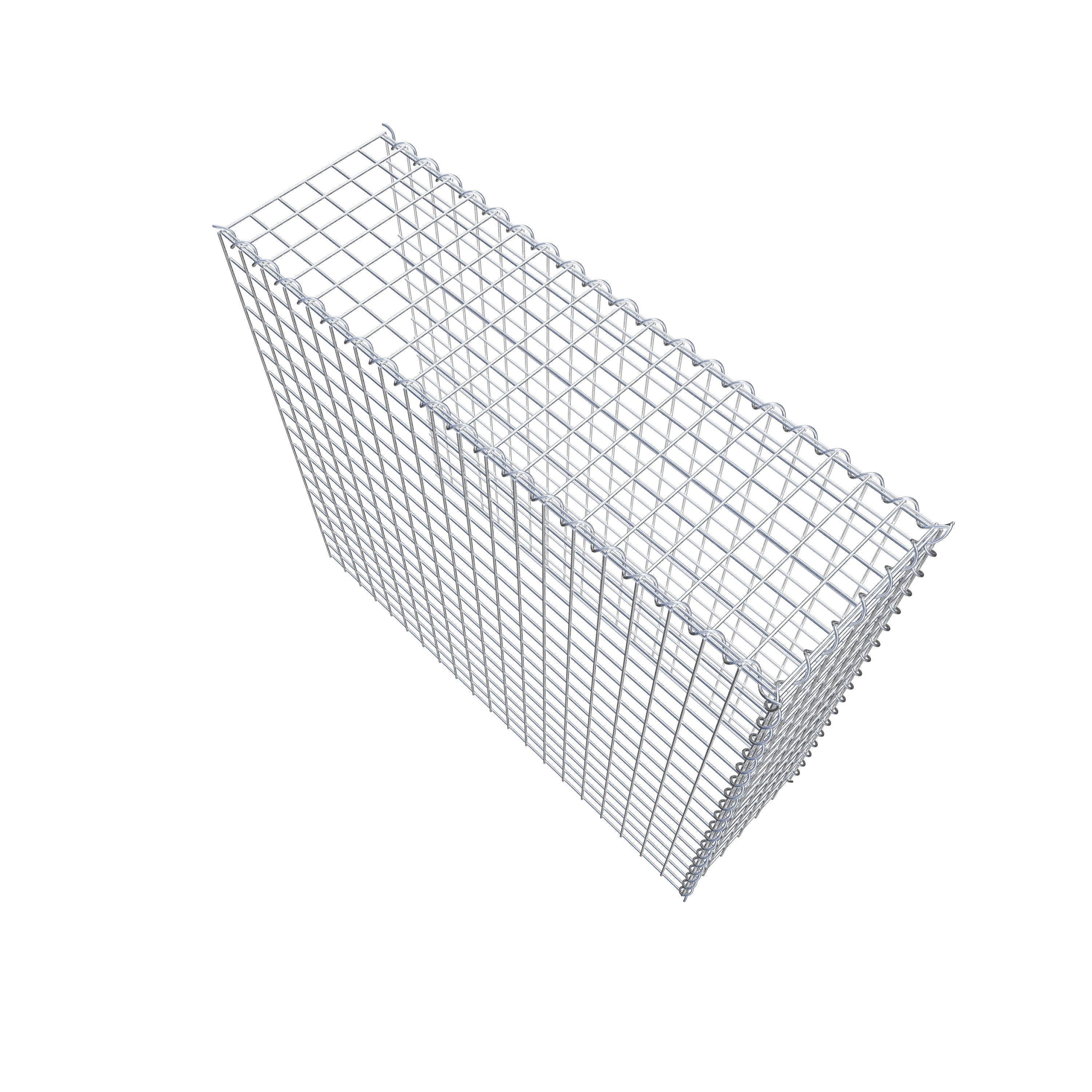 Aangegroeide schanskorf type 4 100 cm x 90 cm x 30 cm (L x H x D), maaswijdte 5 cm x 5 cm, spiraal