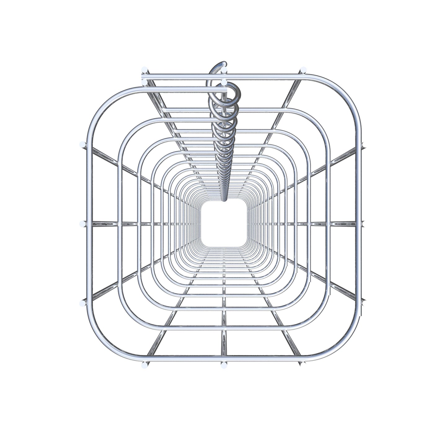 Colonna di gabbioni quadrata 17 cm x 17 cm, altezza 160 cm, MW 5 cm x 10 cm