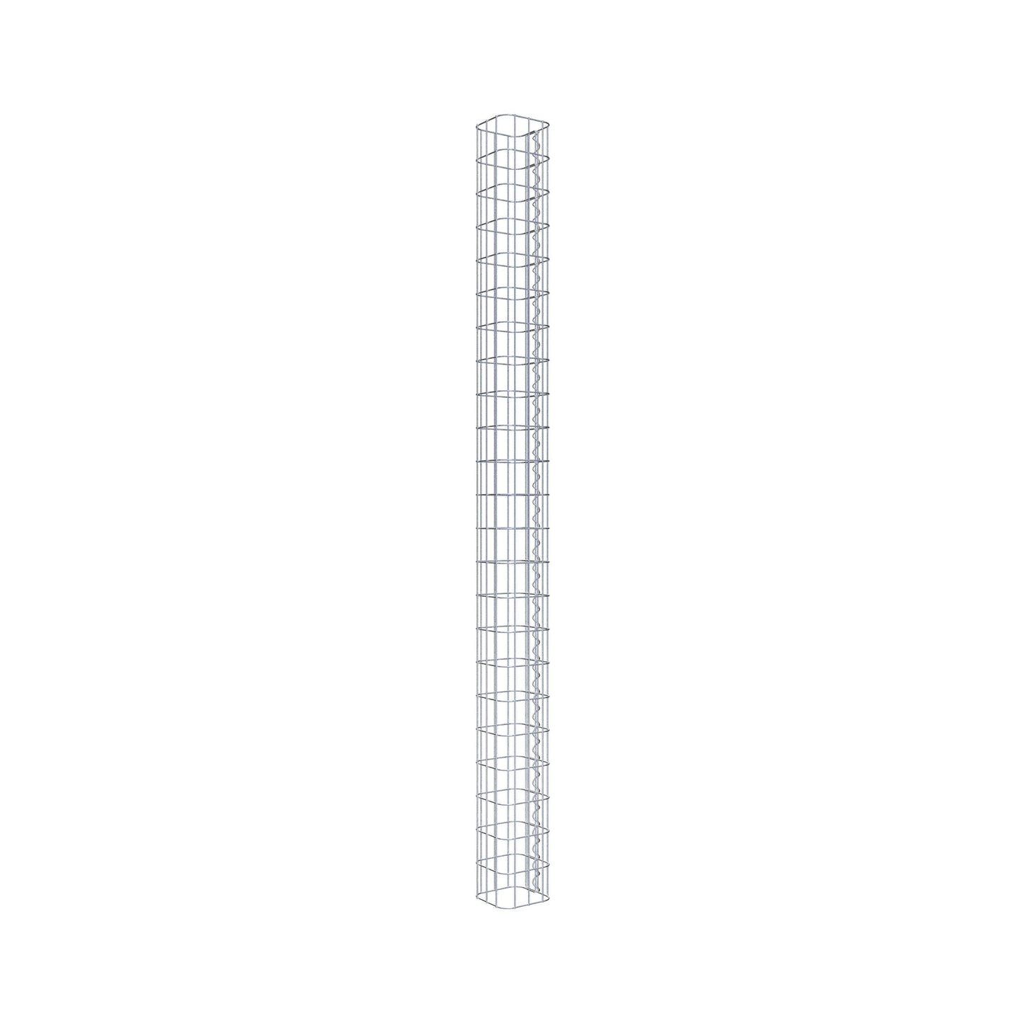 Colonne de gabion carrée 17 cm x 17 cm, 230 cm de hauteur, MW 5 cm x 10 cm