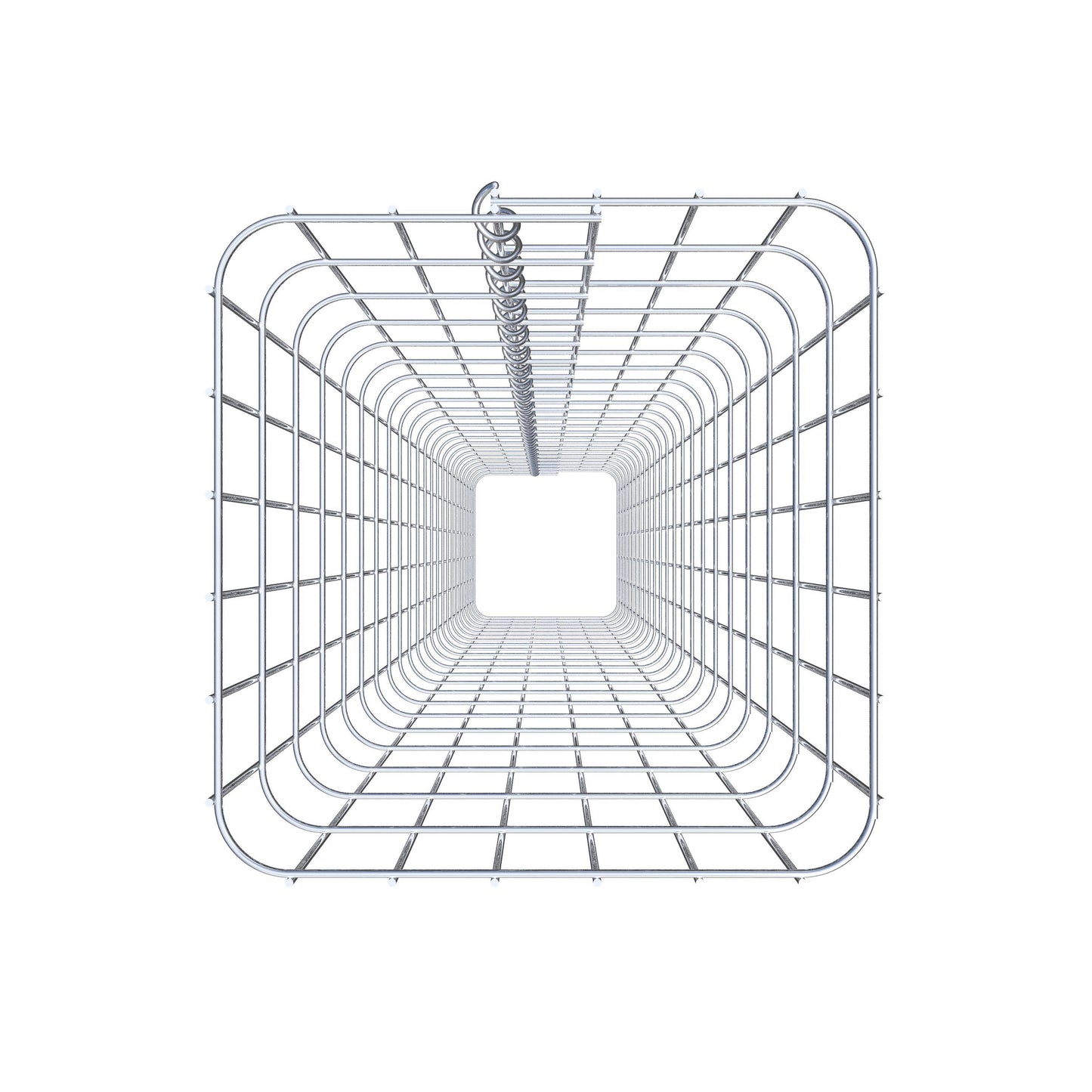 Colonna di gabbioni angolare 32 cm x 32 cm, 230 cm di altezza, MW 5 cm x 10 cm