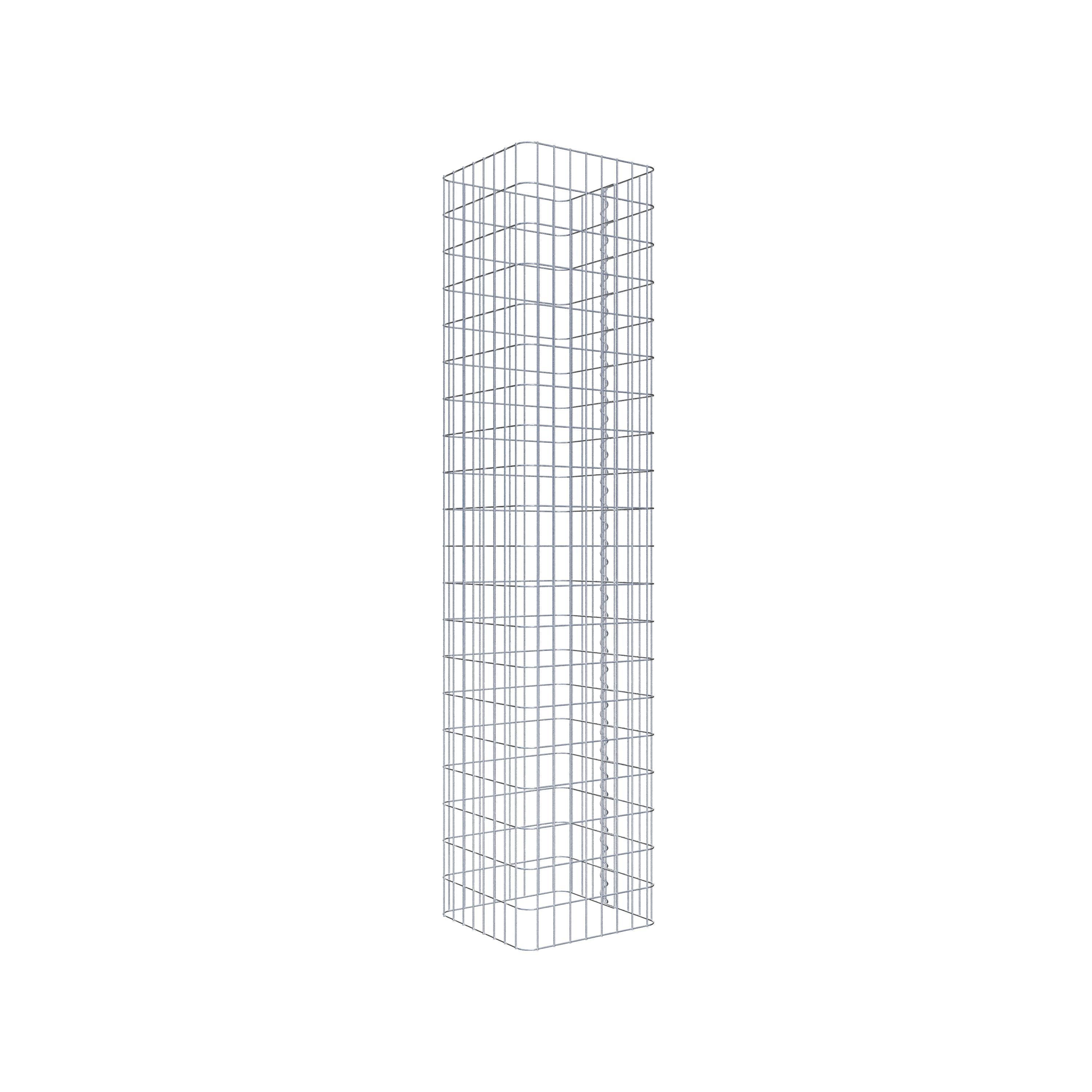 Gabion column square 42 cm x 42 cm, 200 cm high, MW 5 cm x 10 cm