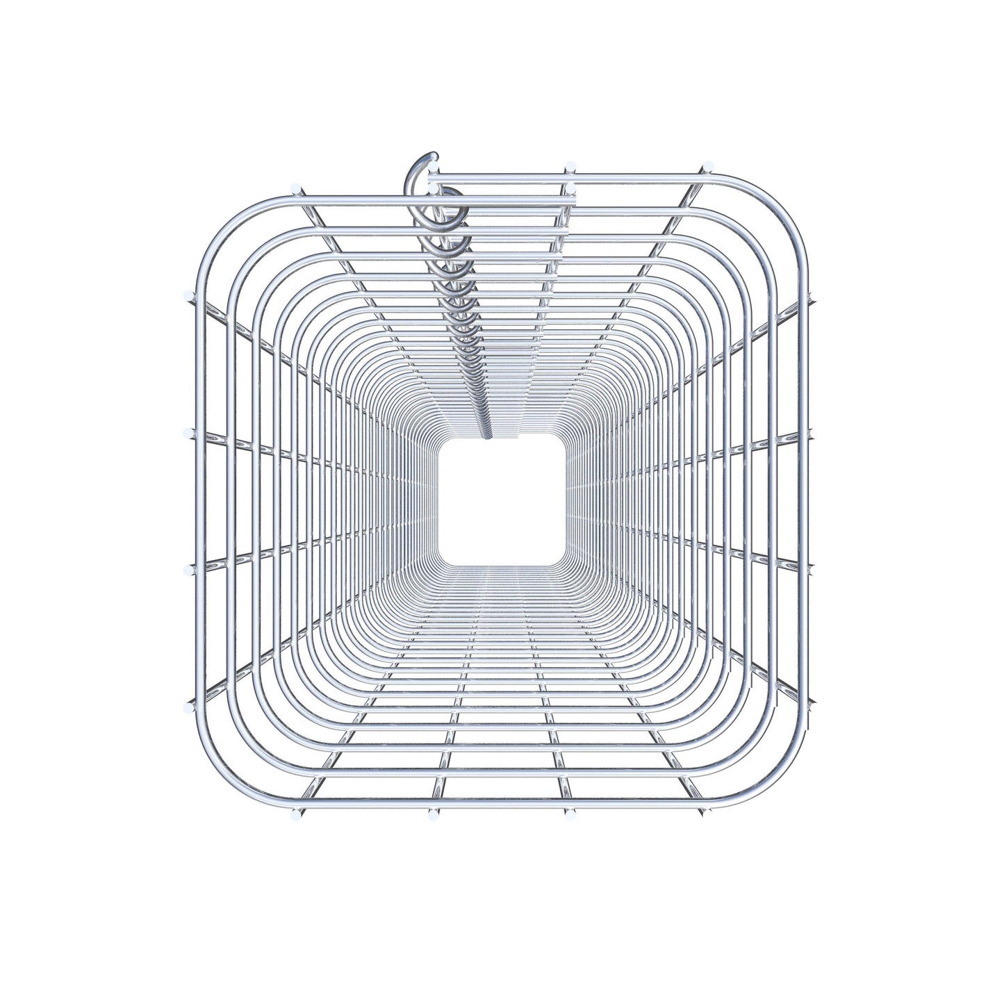 Colonne de gabion carrée 22 cm x 22 cm, 160 cm de hauteur, MW 5 cm x 5 cm