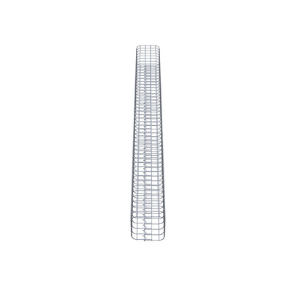 Colonne de gabion carrée 22 cm x 22 cm, 230 cm de hauteur, MW 5 cm x 5 cm