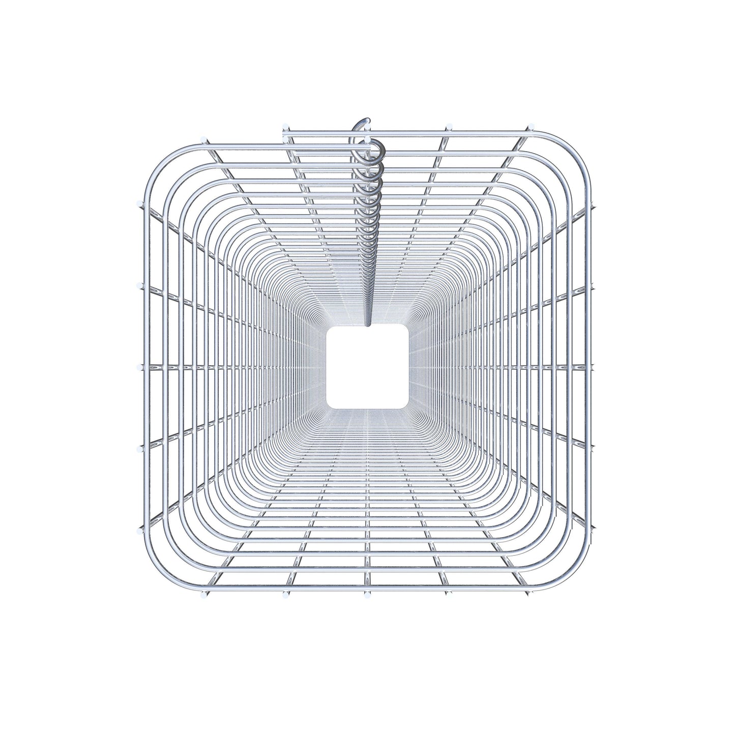 Gabionensäule eckig 27  cm x 27  cm, 230 cm Höhe, MW 5 cm x 5 cm