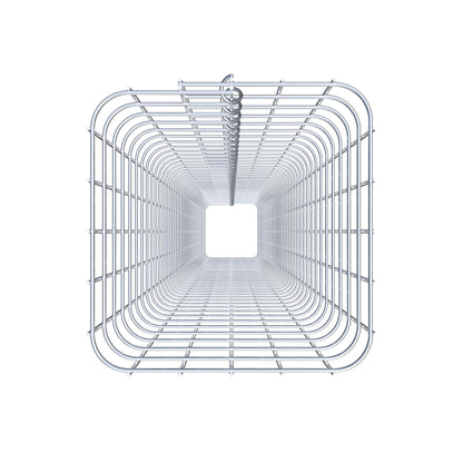 Gabionensäule eckig 27  cm x 27  cm, 230 cm Höhe, MW 5 cm x 5 cm