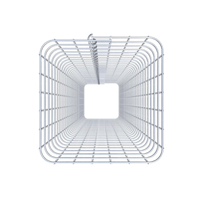 Coluna de gabião 32 x 32 cm MW 5 x 5 cm quadrado