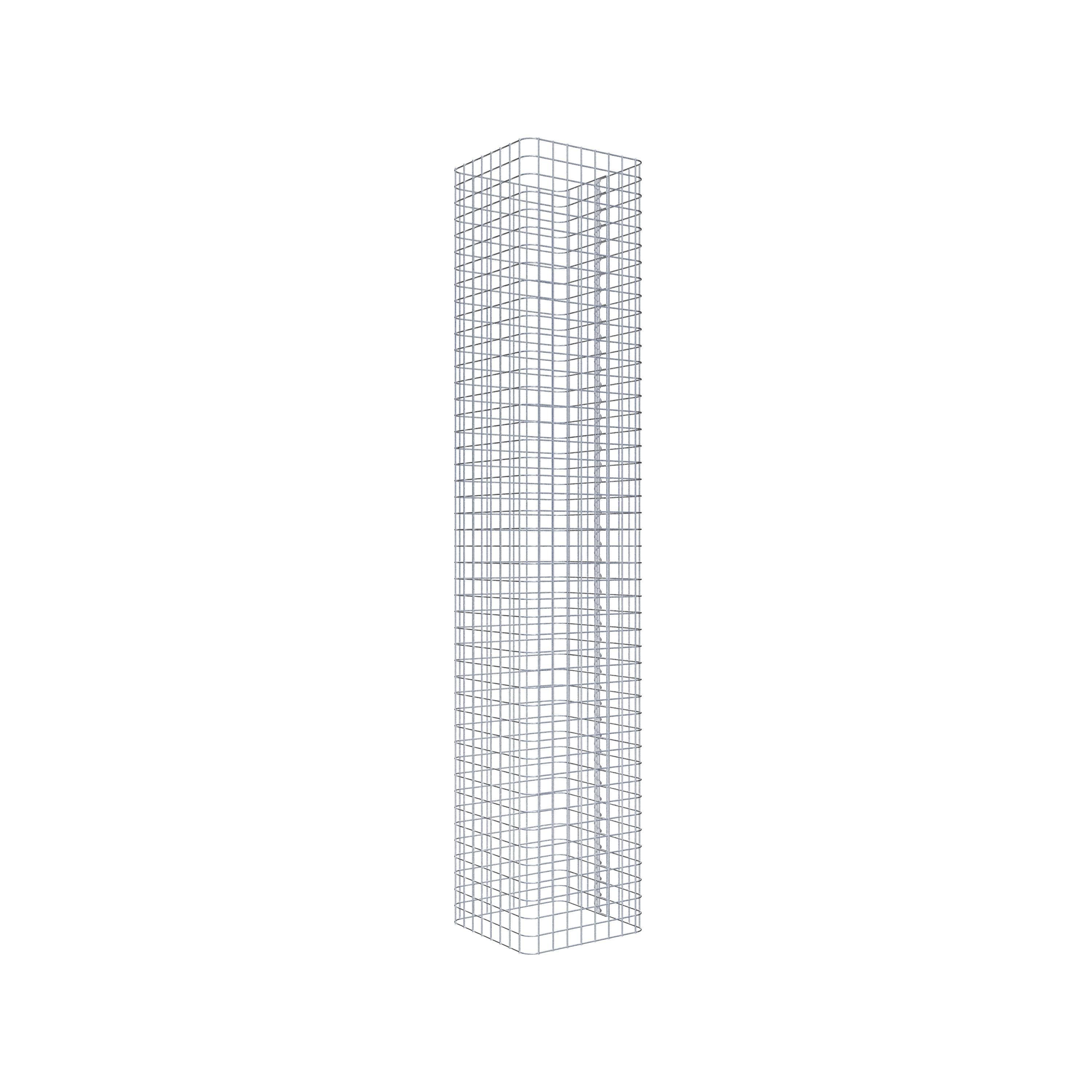 Schanskorfkolom vierkant 42 cm x 42 cm, 230 cm hoogte, MW 5 cm x 5 cm