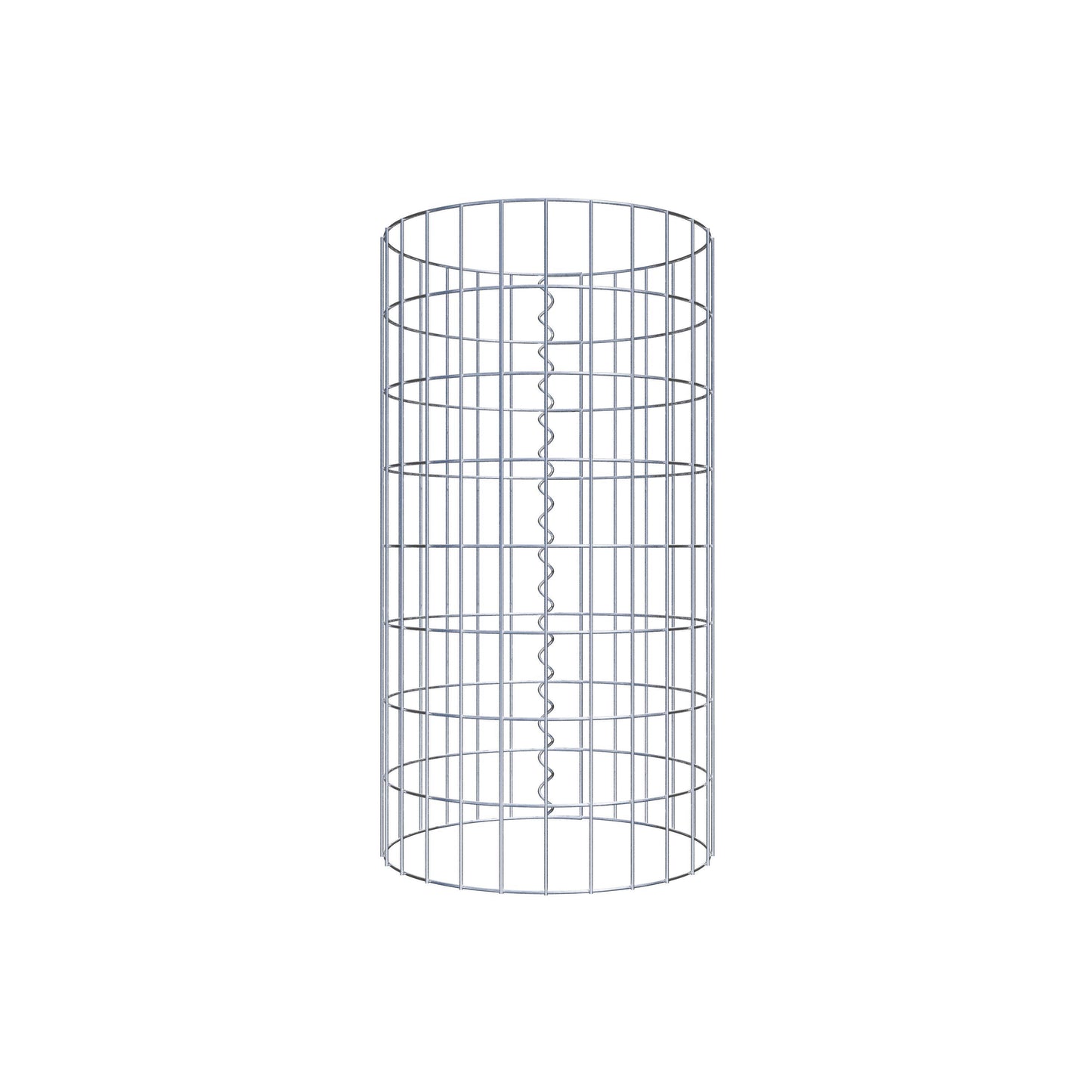 Colonna gabbionata rotonda 42 cm di diametro, 80 cm di altezza, maglia 5 cm x 10 cm