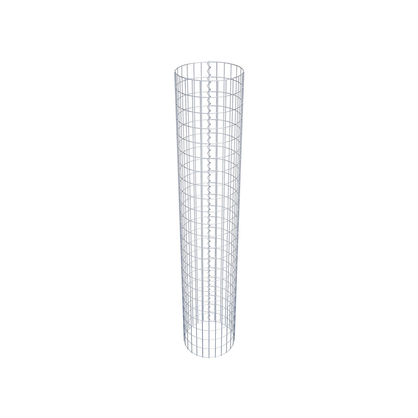 Colonne de gabion ronde 42 cm de diamètre, 230 cm de hauteur, mailles 5 cm x 10 cm