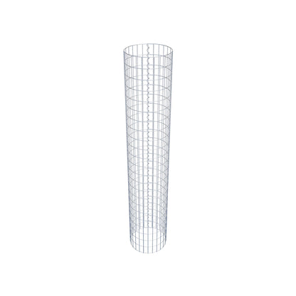 Colonne de gabion ronde 42 cm de diamètre, 230 cm de hauteur, mailles 5 cm x 10 cm
