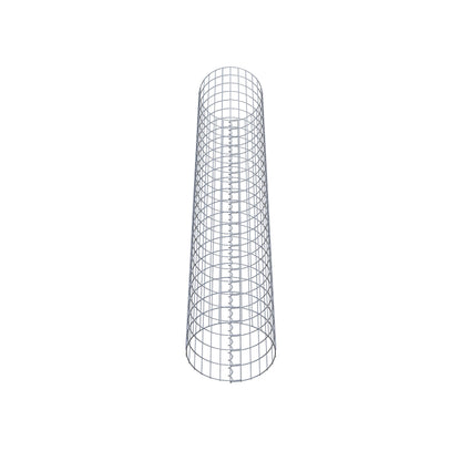 Colonne de gabion ronde 42 cm de diamètre, 230 cm de hauteur, mailles 5 cm x 10 cm