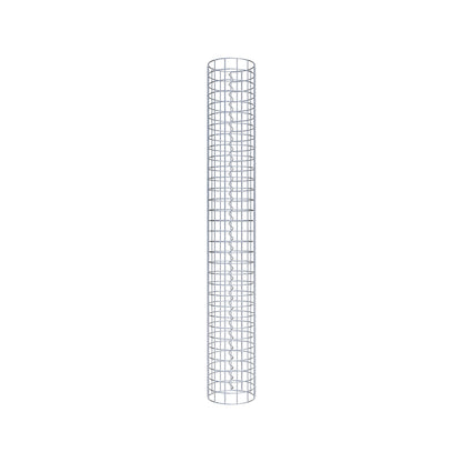 Colonne de gabion ronde 22 cm de diamètre, 160 cm de hauteur, maille 5 cm x 5 cm