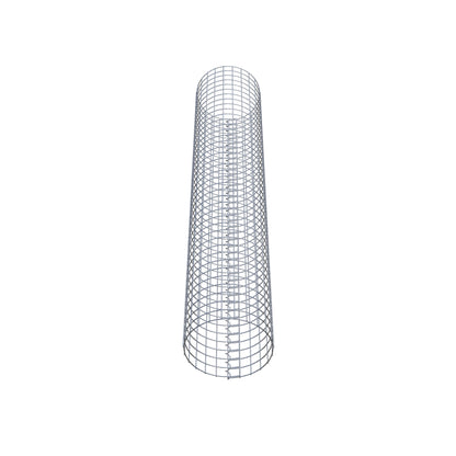 Colonna gabbionata rotonda 37 cm di diametro, 200 cm di altezza, maglia 5 cm x 5 cm