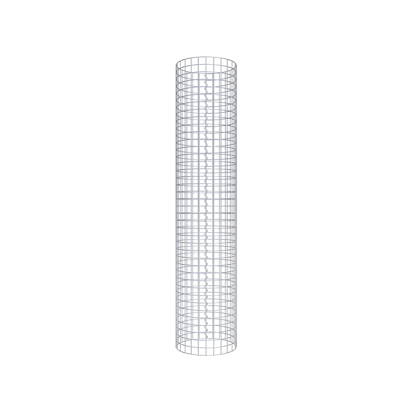 Gabion column around 42 cm diameter, 200 cm height, mesh size 5 cm x 5 cm