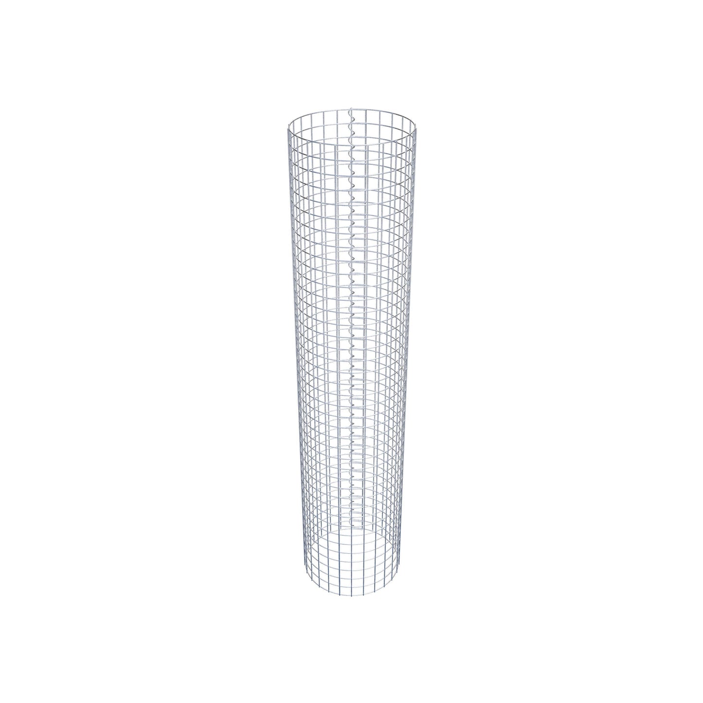 Gabion column around 42 cm diameter, 200 cm height, mesh size 5 cm x 5 cm