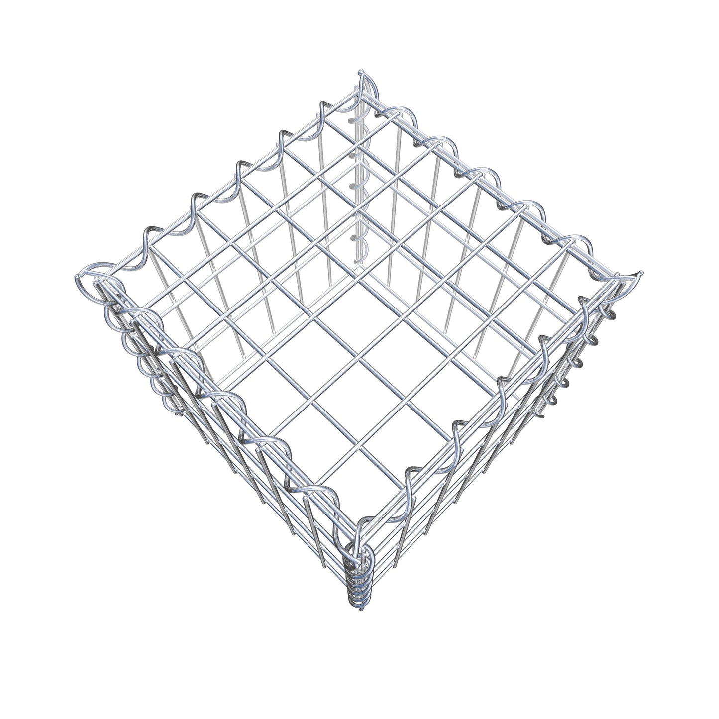 Gabion rapporté type 3 30 cm x 30 cm x 30 cm (L x H x P), mailles 5 cm x 10 cm, spirale