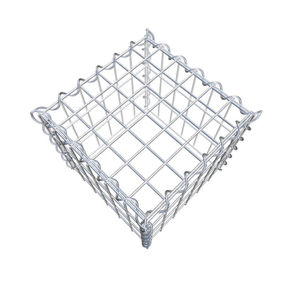 Gabion rapporté type 3 30 cm x 30 cm x 30 cm (L x H x P), mailles 5 cm x 10 cm, spirale