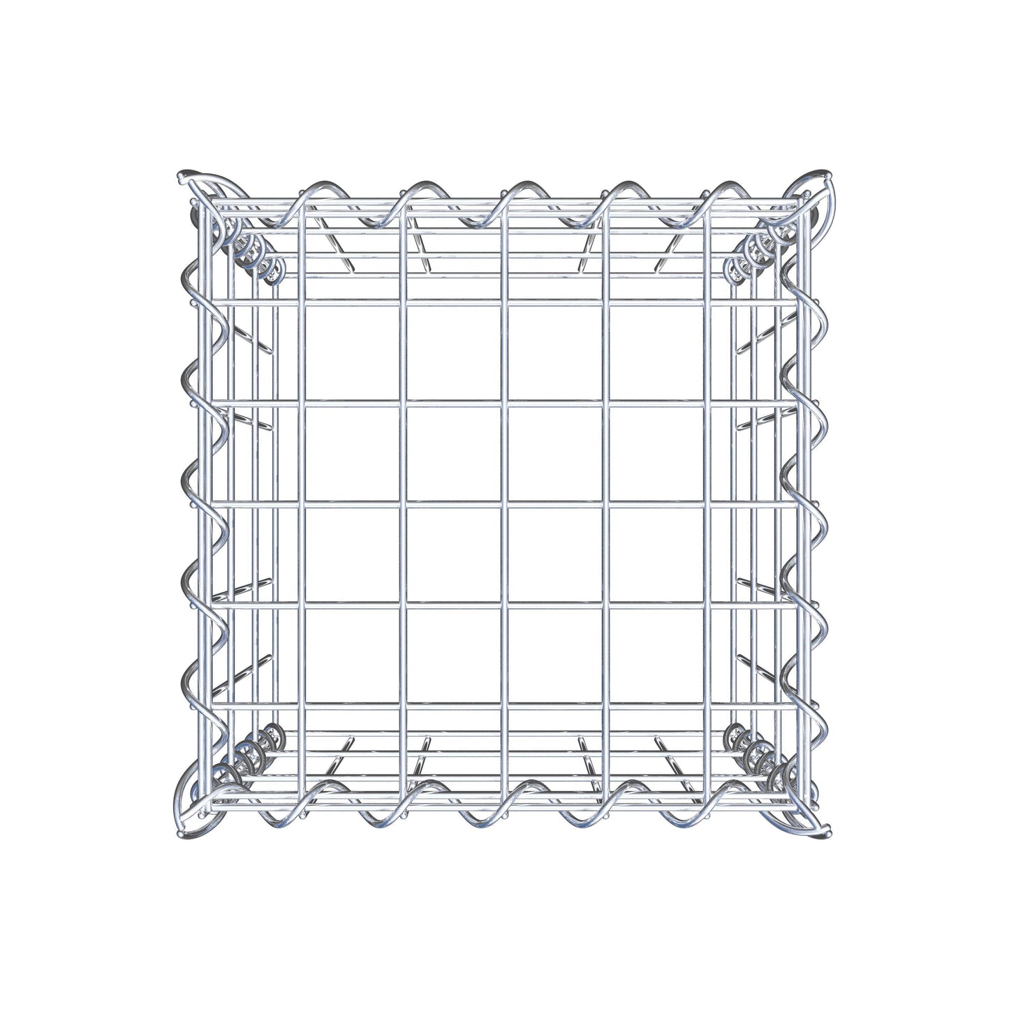 Gabion rapporté type 3 30 cm x 30 cm x 30 cm (L x H x P), mailles 5 cm x 10 cm, spirale