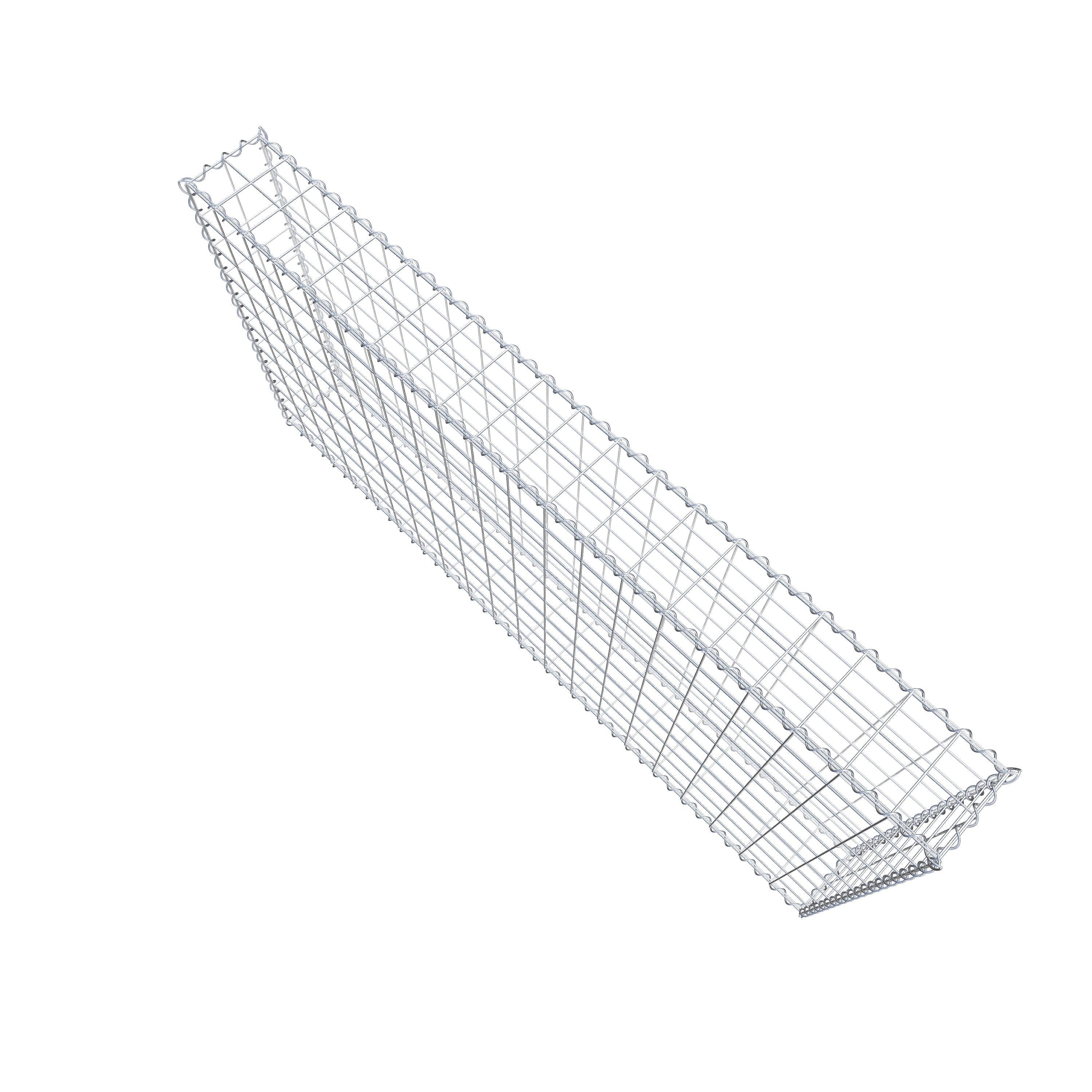 Schanskorf 200 cm x 100 cm x 20 cm (L x H x D), maaswijdte 10 cm x 10 cm, spiraal