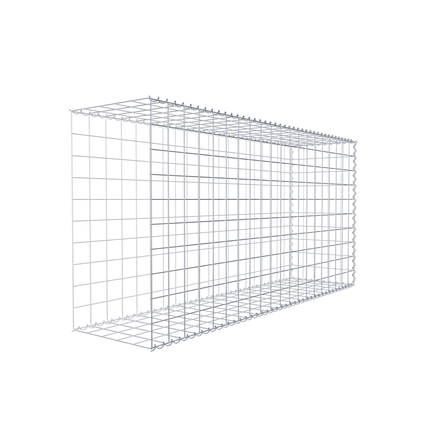 Grown-on gabion type 2 200 cm x 100 cm x 50 cm (L x H x D), mesh size 10 cm x 10 cm, spiral