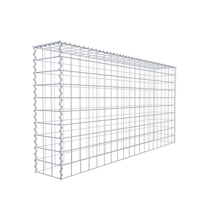 Gabion rapporté type 3 200 cm x 100 cm x 30 cm (L x H x P), mailles 10 cm x 10 cm, spirale