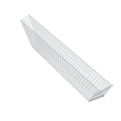 Gabbione aggiuntivo tipo 2 200 cm x 100 cm x 20 cm (L x A x P), maglia 5 cm x 10 cm, spirale