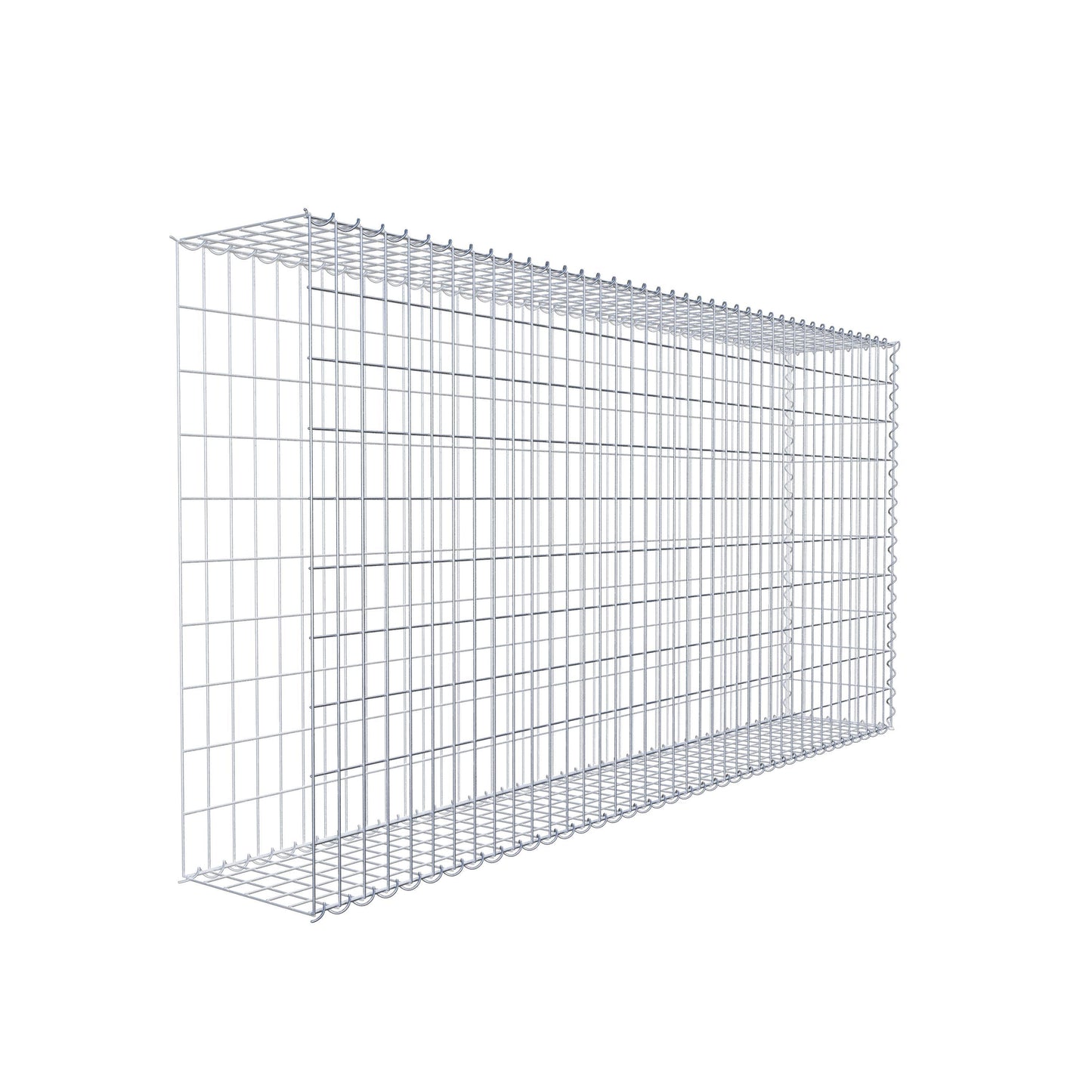 Gabião tipo 2 200 cm x 100 cm x 30 cm (C x A x P), malhagem 5 cm x 10 cm, espiral