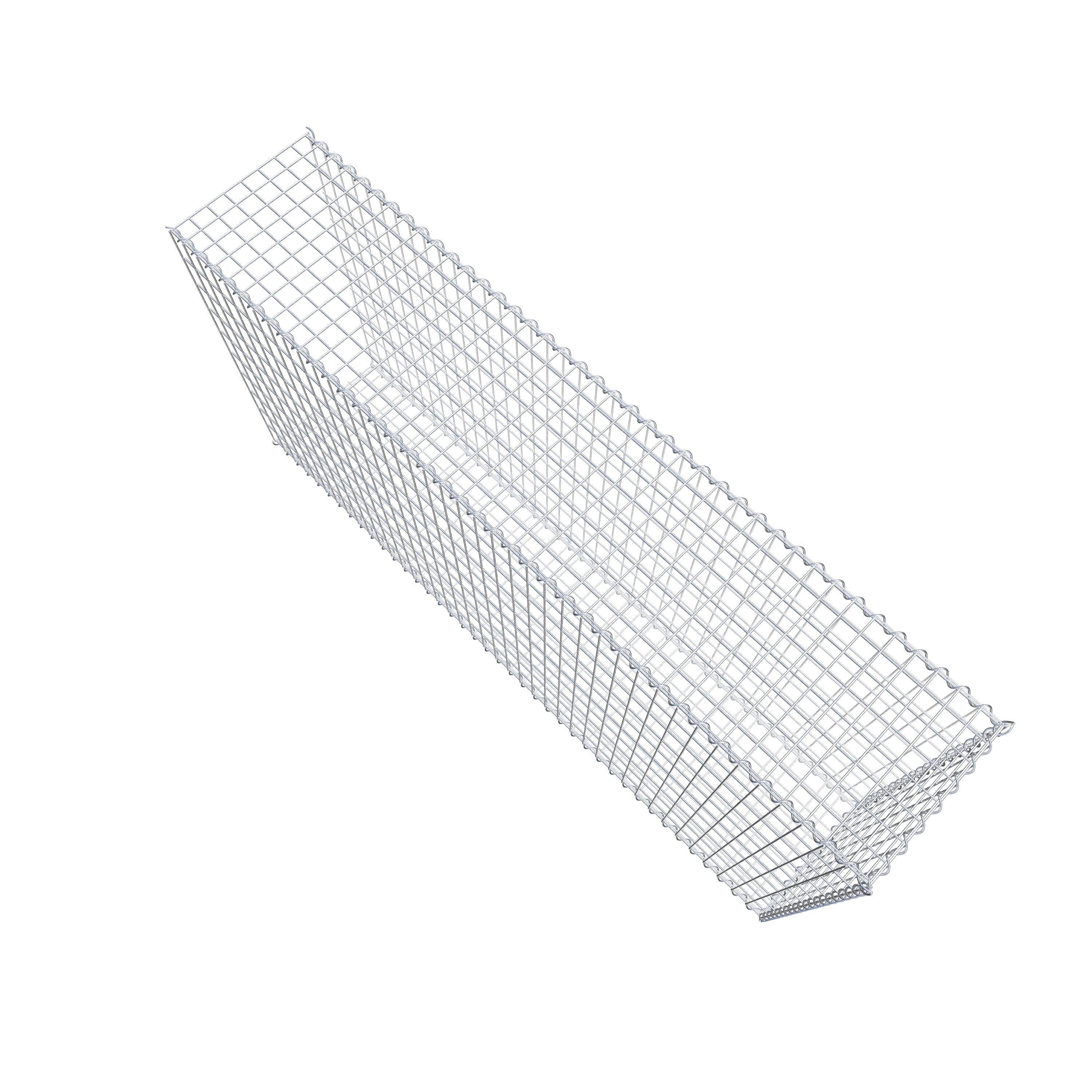 Opvokset gabion type 2 200 cm x 100 cm x 40 cm (L x H x D), maskestørrelse 5 cm x 10 cm, spiral