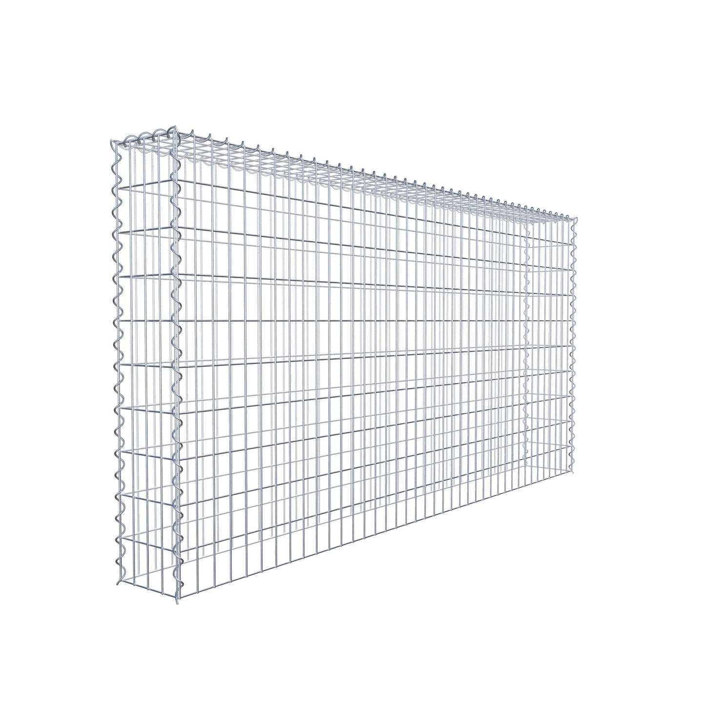 Gabion rapporté type 3 200 cm x 100 cm x 20 cm (L x H x P), mailles 5 cm x 10 cm, spirale