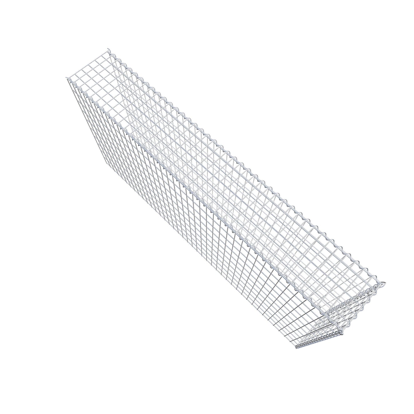 Gabion rapporté type 4 200 cm x 100 cm x 30 cm (L x H x P), mailles 5 cm x 10 cm, spirale