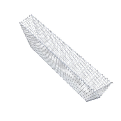 Gavión 200 cm x 100 cm x 30 cm (largo x alto x fondo), malla 5 cm x 5 cm, en espiral