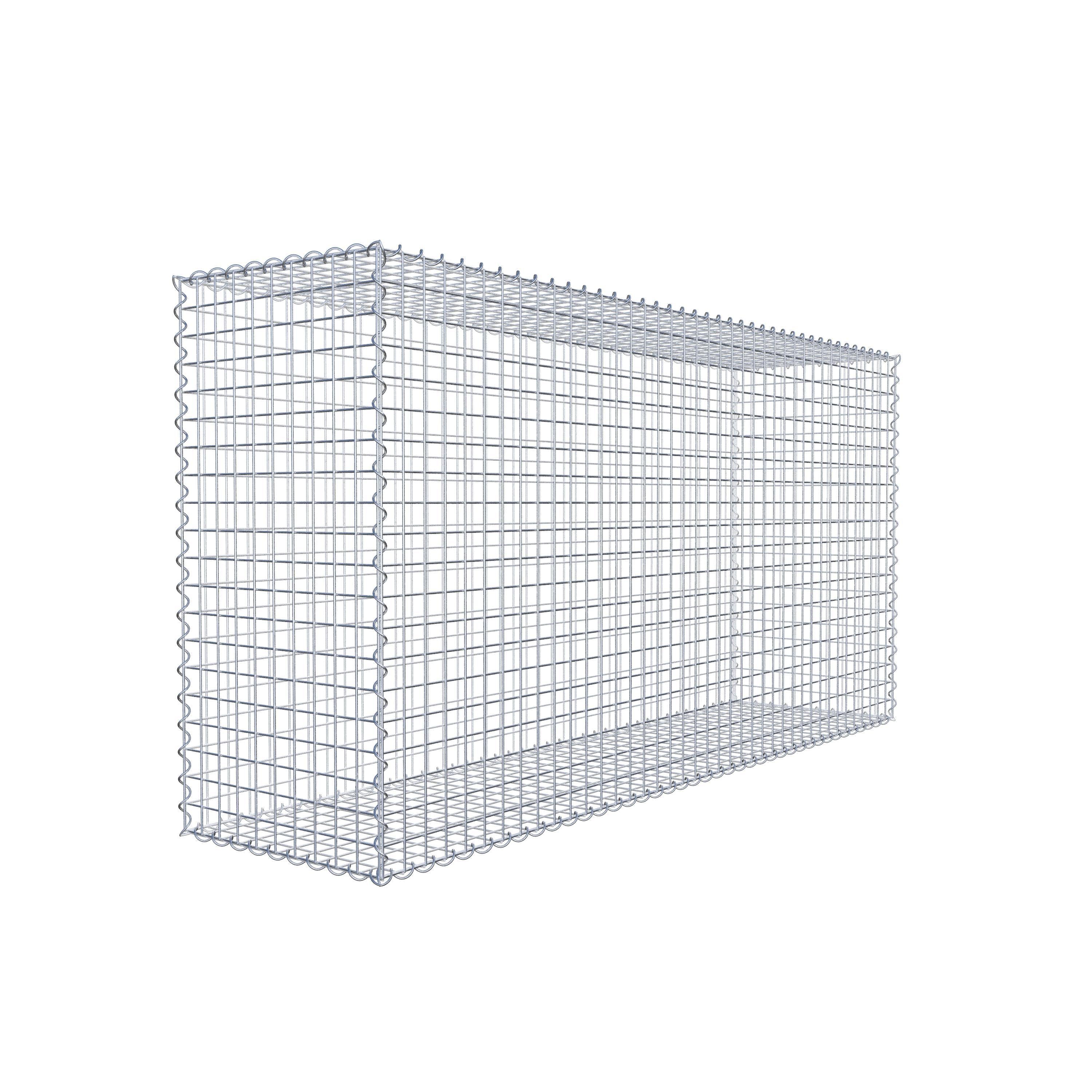 Schanskorf 200 cm x 100 cm x 50 cm (L x H x D), maaswijdte 5 cm x 5 cm, spiraal