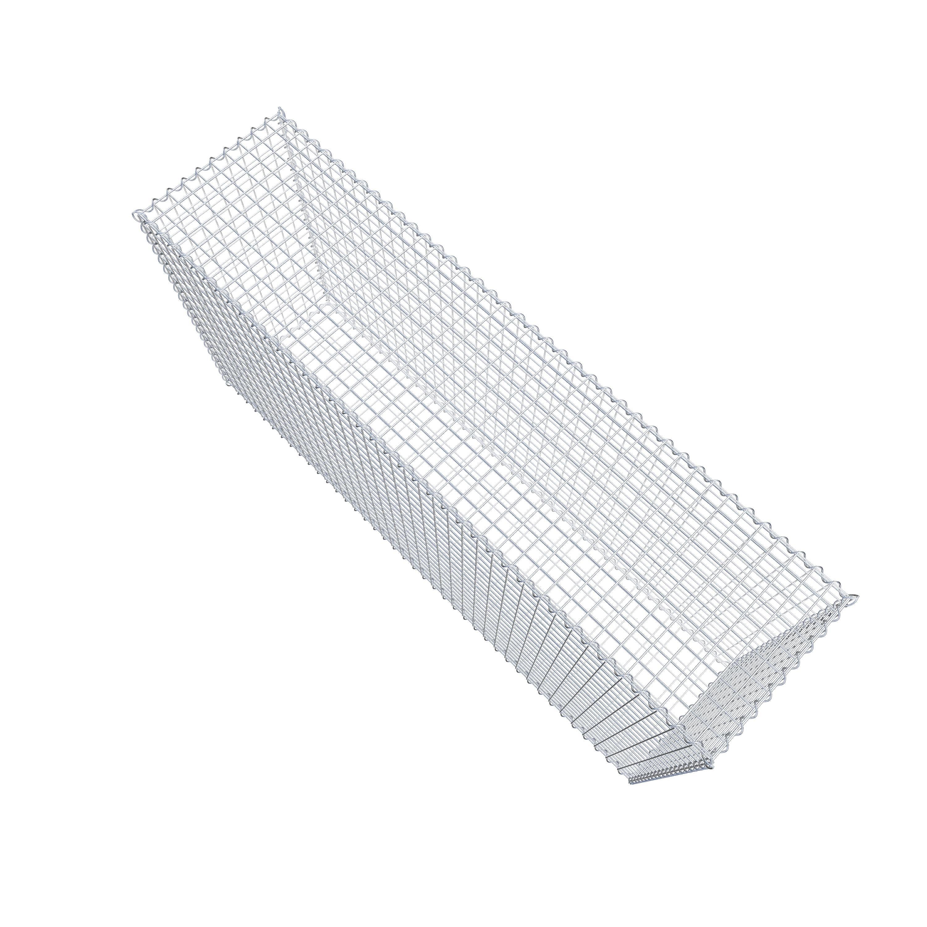 Schanskorf 200 cm x 100 cm x 50 cm (L x H x D), maaswijdte 5 cm x 5 cm, spiraal