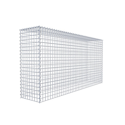 Gabion rapporté type 3 200 cm x 100 cm x 40 cm (L x H x P), mailles 5 cm x 5 cm, spirale