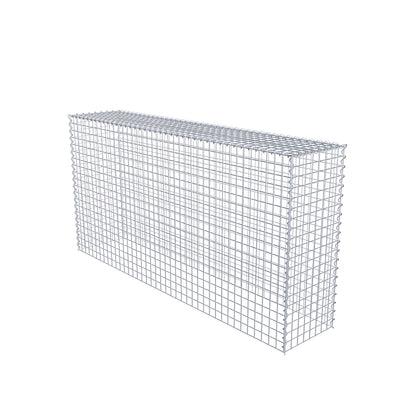 Gabion rapporté type 3 200 cm x 100 cm x 40 cm (L x H x P), mailles 5 cm x 5 cm, spirale