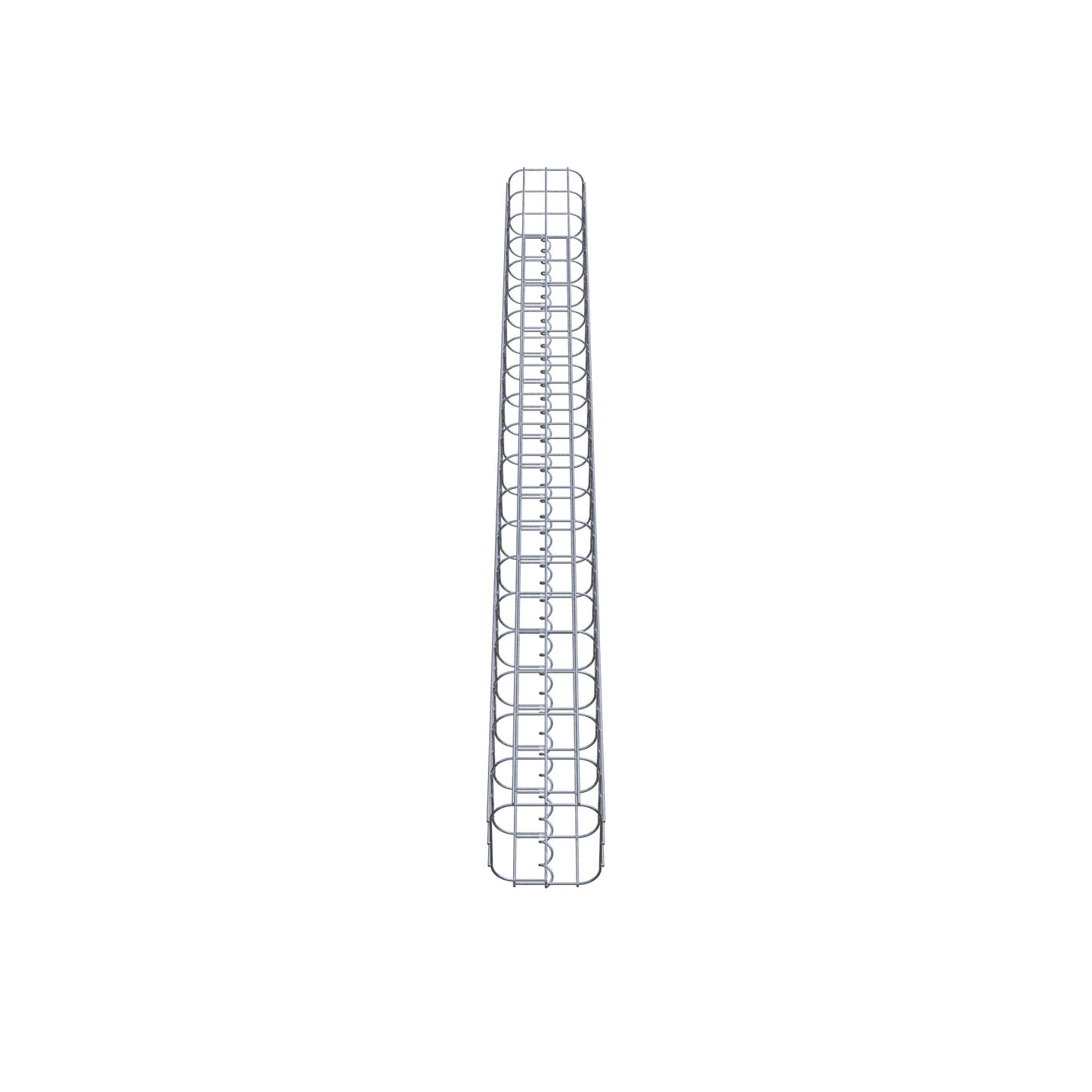 Gabion column, square, hot-dip galvanized, 17 cm x 17 cm, 200 cm height, MW 5 cm x 10 cm