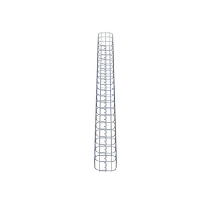 Gabion column, square, hot-dip galvanized, 17 cm x 17 cm, 200 cm height, MW 5 cm x 10 cm