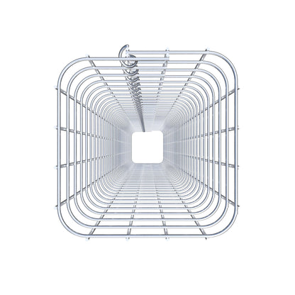 Colonne de gabion carrée galvanisée à chaud, 22 cm x 22 cm, 200 cm de hauteur, MW 5 cm x 5 cm