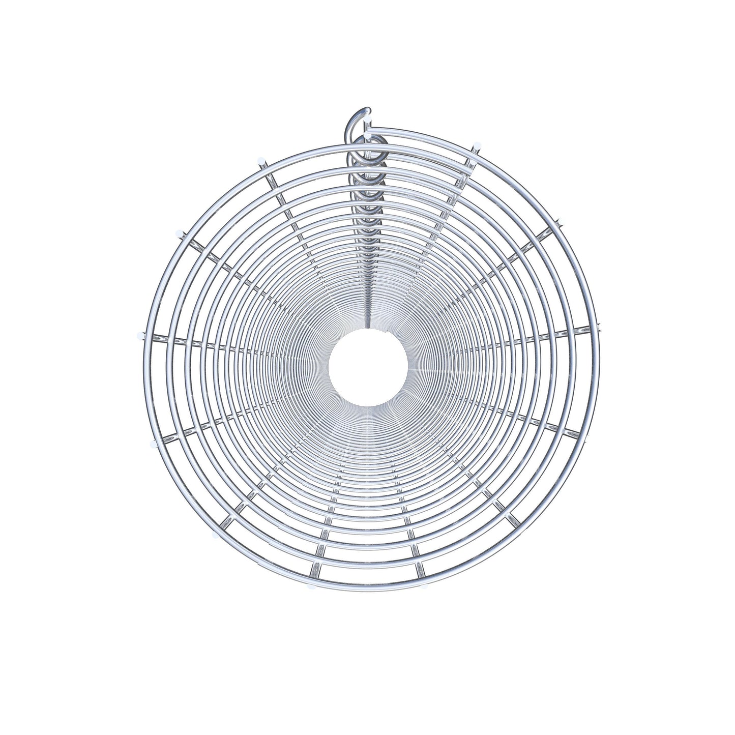 Gabionpelare, rund, varmförzinkad, 22 cm diameter, 200 cm höjd, MW 5 cm x 5 cm