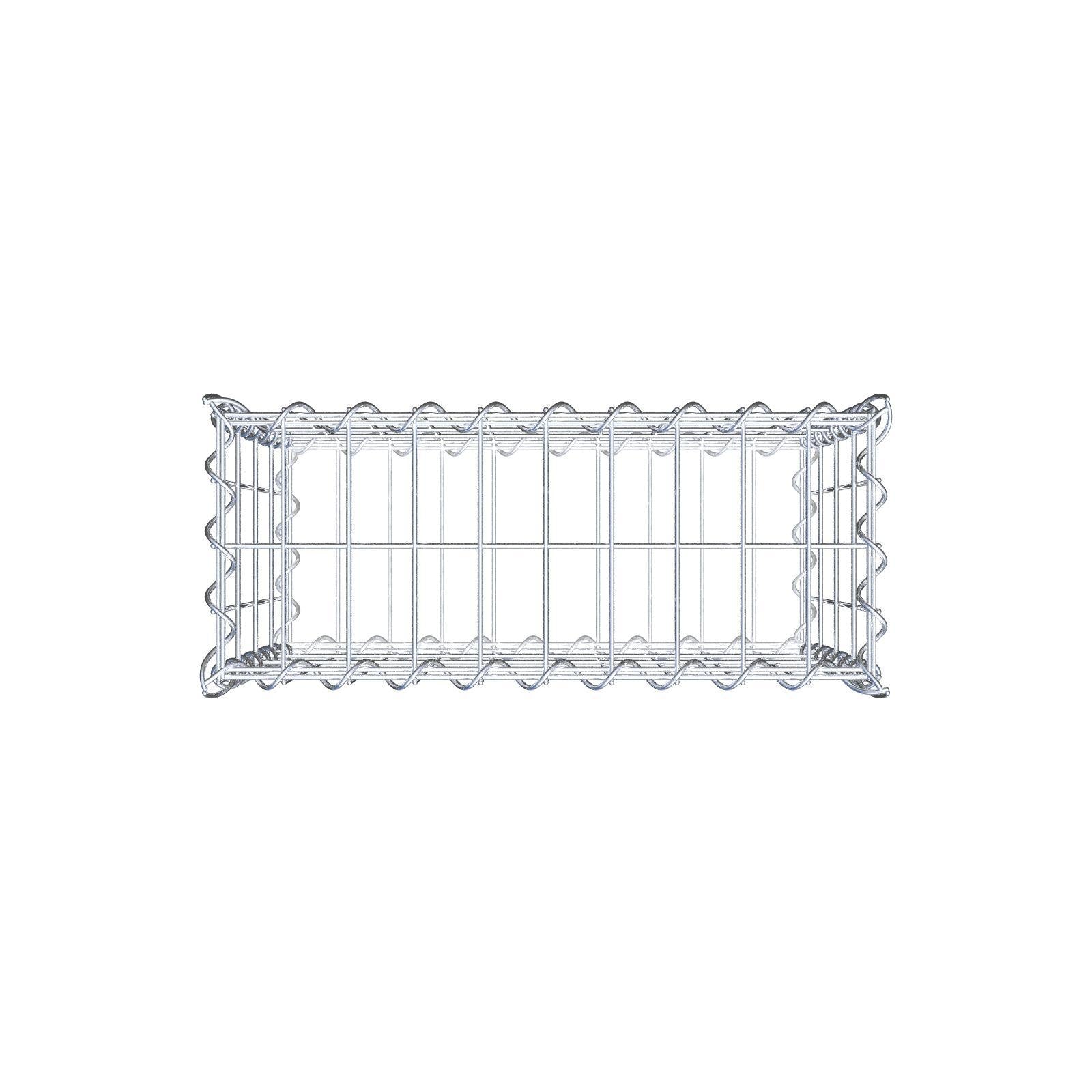 Gabione 50 cm x 40 cm x 20 cm (L x H x T), Maschenweite 5 cm x 10 cm, Spirale