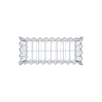 Gavión 50 cm x 40 cm x 20 cm (L x A x P), luz de malla 5 cm x 10 cm, en espiral